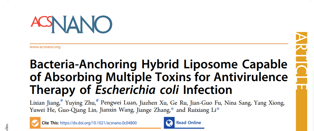 万象城官网创新中药研究院林国强院士团队在ACS Nano发表治疗耐药细菌新策略